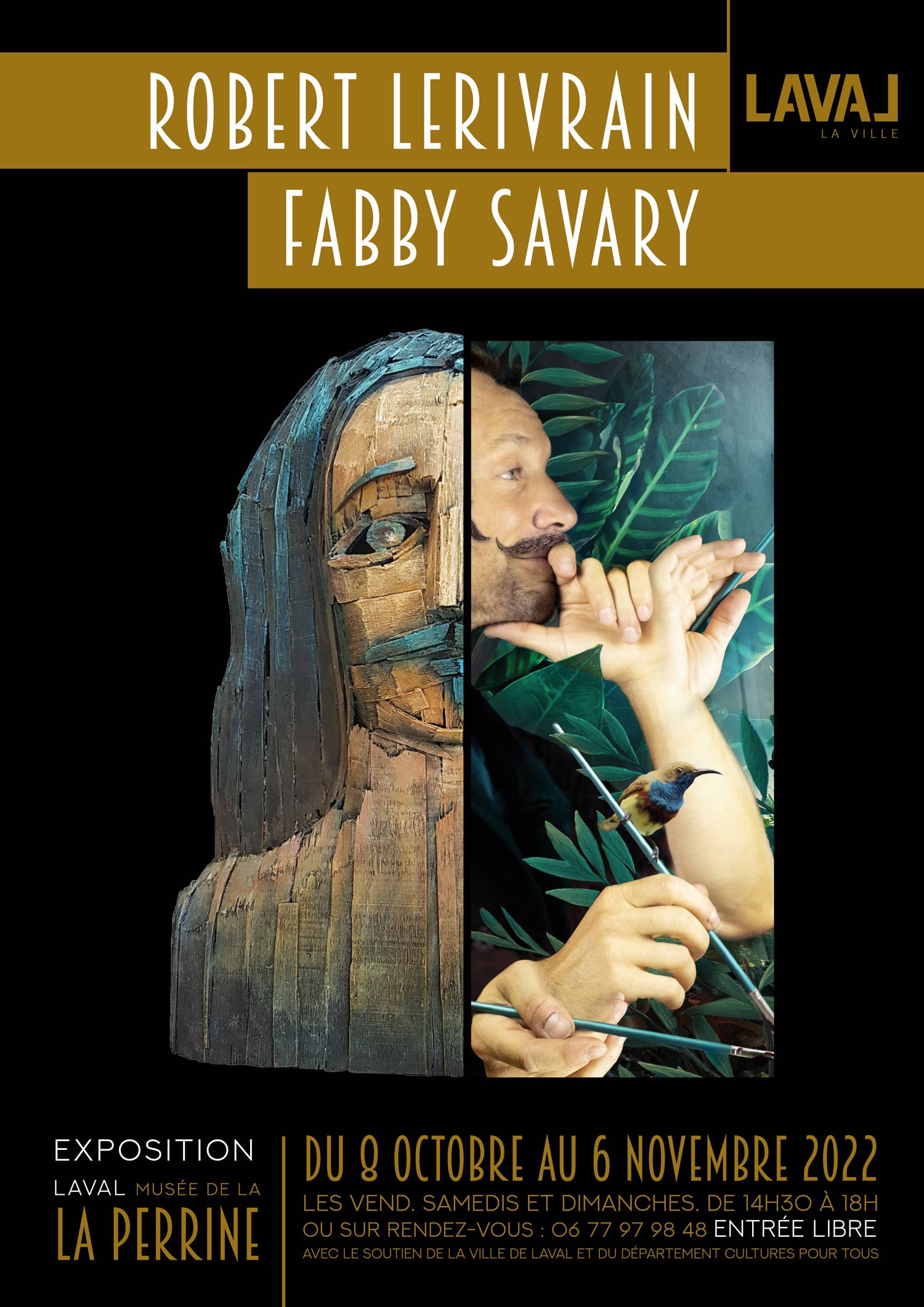 Exposition Robert Lerivrain et Fabby Savary La Perrine Laval